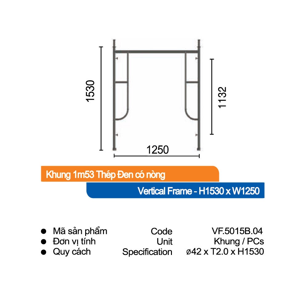 Giàn giáo khung - Công Ty CP Xây Dựng Đầu Tư Công Nghiệp Đông Dương